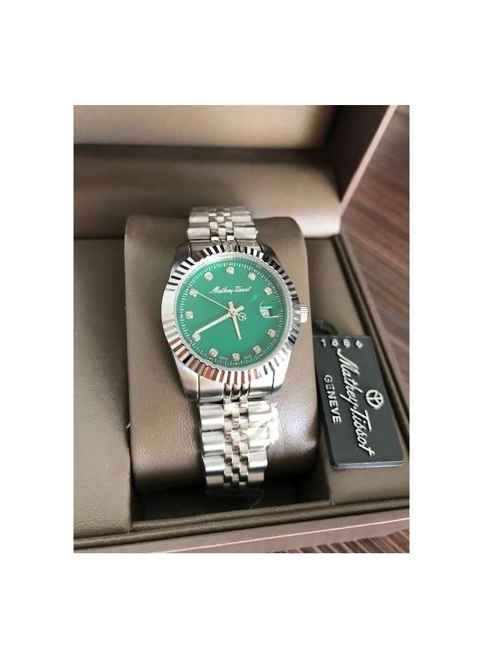Mathey-Tissot Mathey-Tissot Mathey III Quartz Crystal Green  display picture 1
