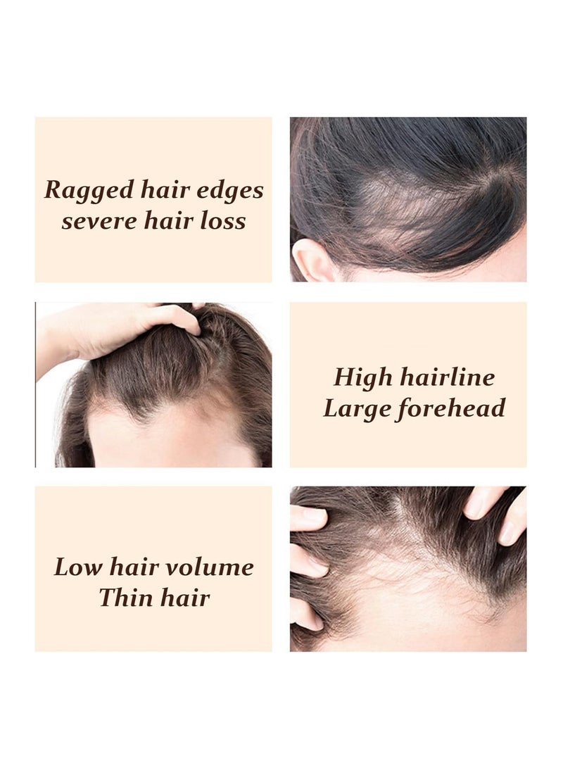 SOLARAE Hairline Powder, Root Touch Up Hair Powder, Waterproof Longlasting Thicken Fill Hair Volume, Sweatproof Natural Colour Looking Modification, Gray Hair Coverage Hair, Quick Cover Up (Dark Brown) - Image 3