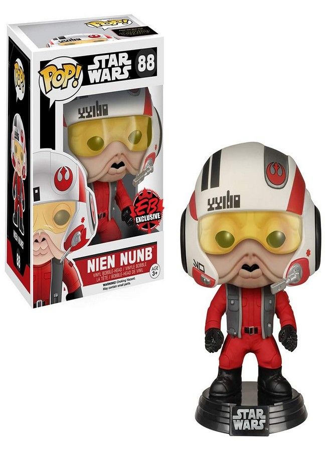 STAR WARS Star Wars 6592 "Pop! Bobble E7 TFA Nien Nunb Figure with Helmet  - Image 2
