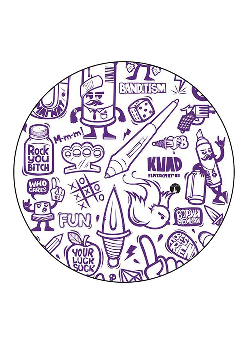 RKN Random Things Printed Fridge Magnet  Multicolour - Image 1