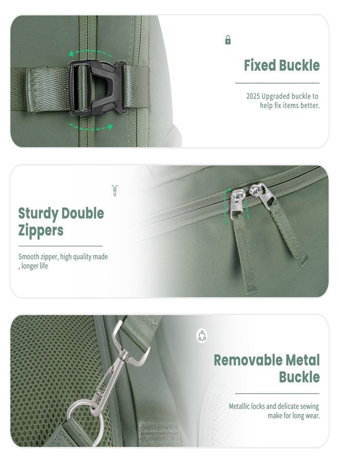 Sinaliy Travel Backpack, Army Green, Large, Travel - Image 5