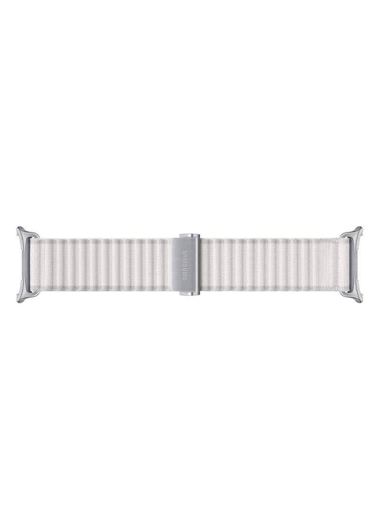 SAMSUNG Galaxy Watch Ultra Trail Band, Smartwatch Replacement Strap for Men and Women, One Click Attachment, ET-SVL70MOEGUJ, White Sand - Image 2