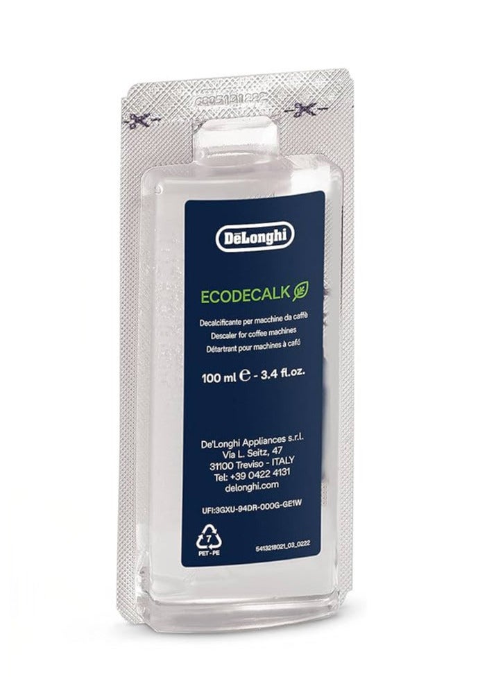 De'Longhi - Ecodecalk White 100ml Coffee Cleaning Machine - Image 1