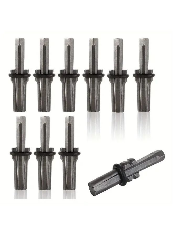 10Pcs 16mm 5 8 Inch Splitting Wedge And Chisel Set For Masonry Construction - Image 1