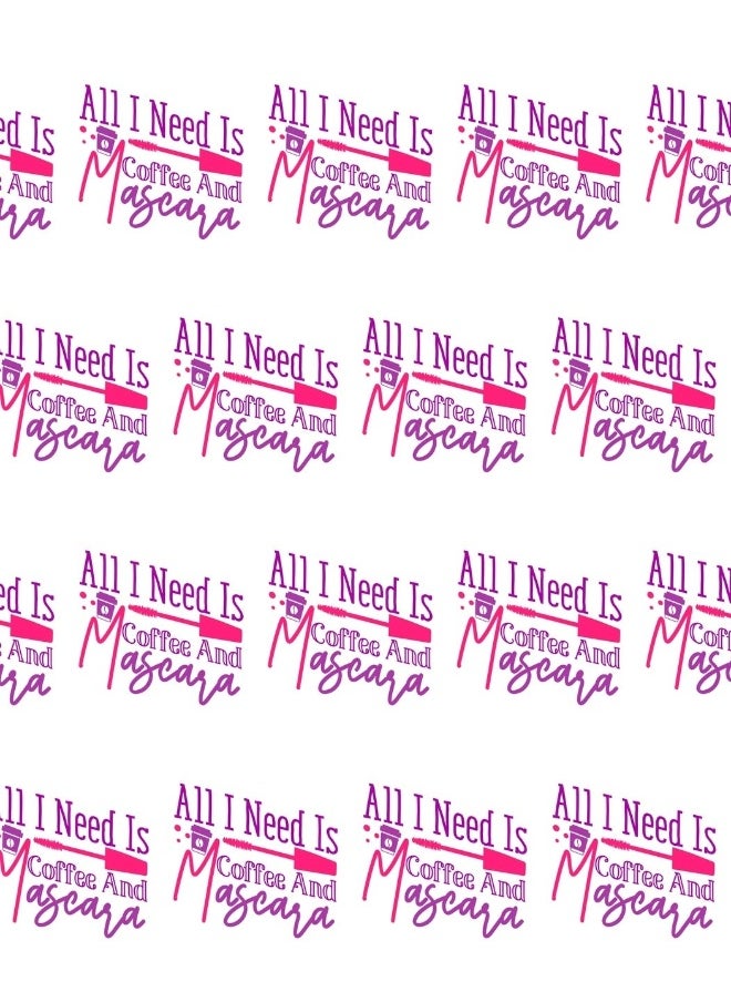 null - All I Need Is Coffee and Mascara Composition Notebook - Large Ruled Notebook - 8.5x11 Lined Notebook (Softcover Journal / Notebook / Diary) - Image 1
