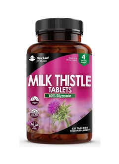 New Leaf Products Milk Thistle 1000mg High Strength 2000mg 80% Silymarin 130 Tablets 