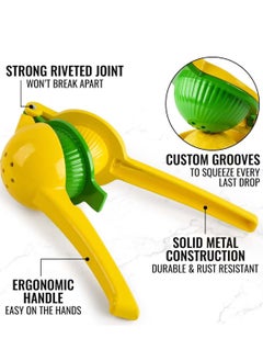 GoodTool 2-In-1 Manual Lemon Squeezer Citrus Juicer Ergonomically designed Anti slip handle Professional Hand Juicer Kitchen Tool  for Restaurant Home or Kitchen  - Image 2