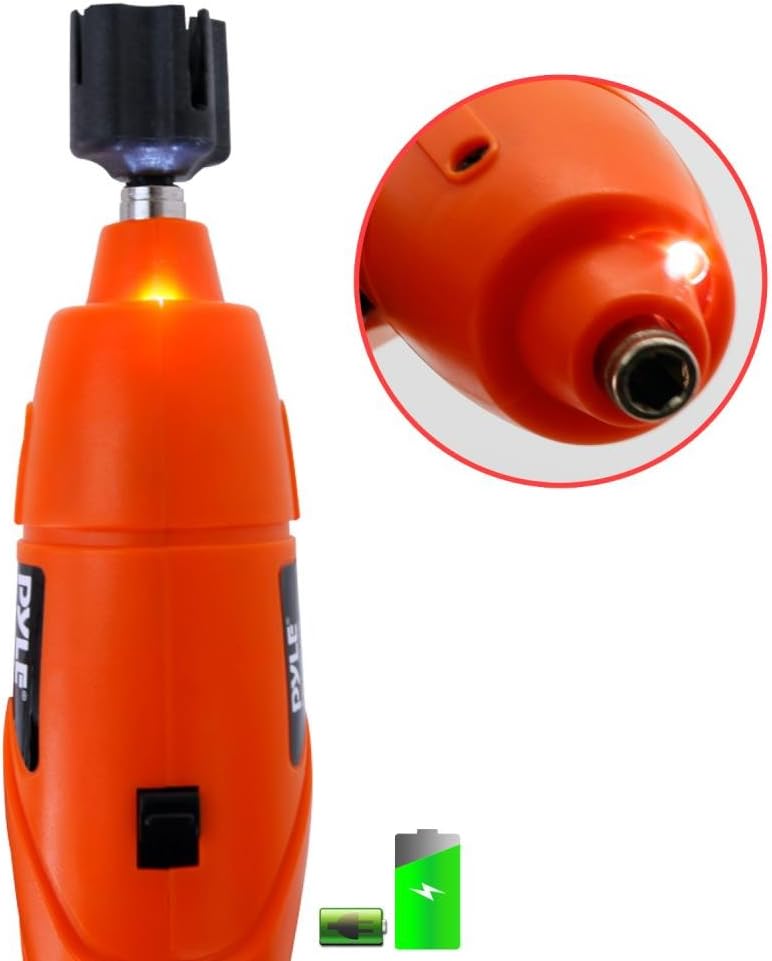 Pyle Wireless Electric Guitar String Winder - Universal Instrument String Winder Guitar Drill w/ Built-in Powered Rechargeable Battery & LED Lights, Compatible w/Virtually All Brand Models - PCBLWN41 - Image 3