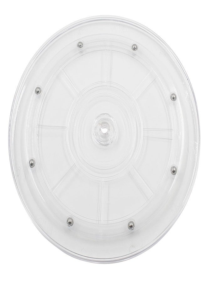 Rierdge 1 Pack 9 inch Lazy Susan Turntable - Acrylic Ball Bearing Rotating Tray for Cake, Spice Rack - Perfect for Kitchen Pantry with 360˚Rotation - Image 1