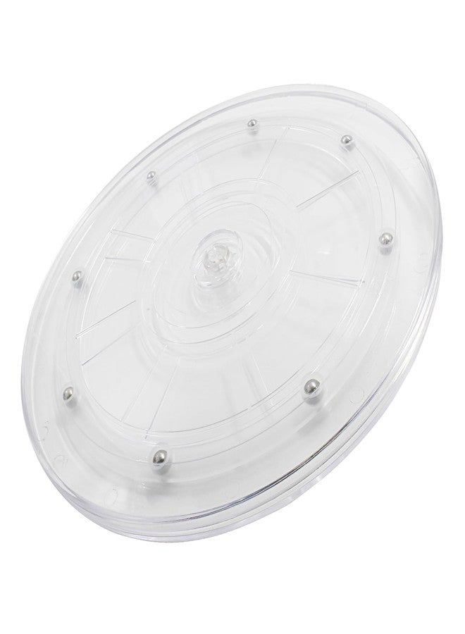 Rierdge 1 Pack 9 inch Lazy Susan Turntable - Acrylic Ball Bearing Rotating Tray for Cake, Spice Rack - Perfect for Kitchen Pantry with 360˚Rotation - Image 5
