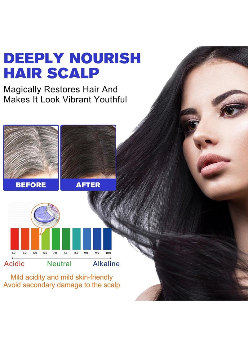 Generic Gray Hair Reverse Bar - Natural Grey Hair Removal Soap and Darkening Shampoo Bar, Natural Hair Darkening Soap for Grey Hair Care, for Men and Women (Lavender, 2 Pieces)  - Image 3