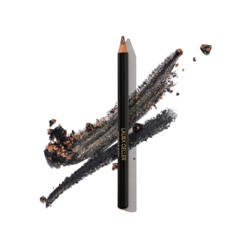 LAURA GELLER NEW YORK Marble Eyes Multidimensional Eyeliner â€“ Long-lasting and Smudge-resistant - Creamy smooth-glide formula- Ultra-pigmented Eye Liner Makeup- Black Diamonds - Image 1