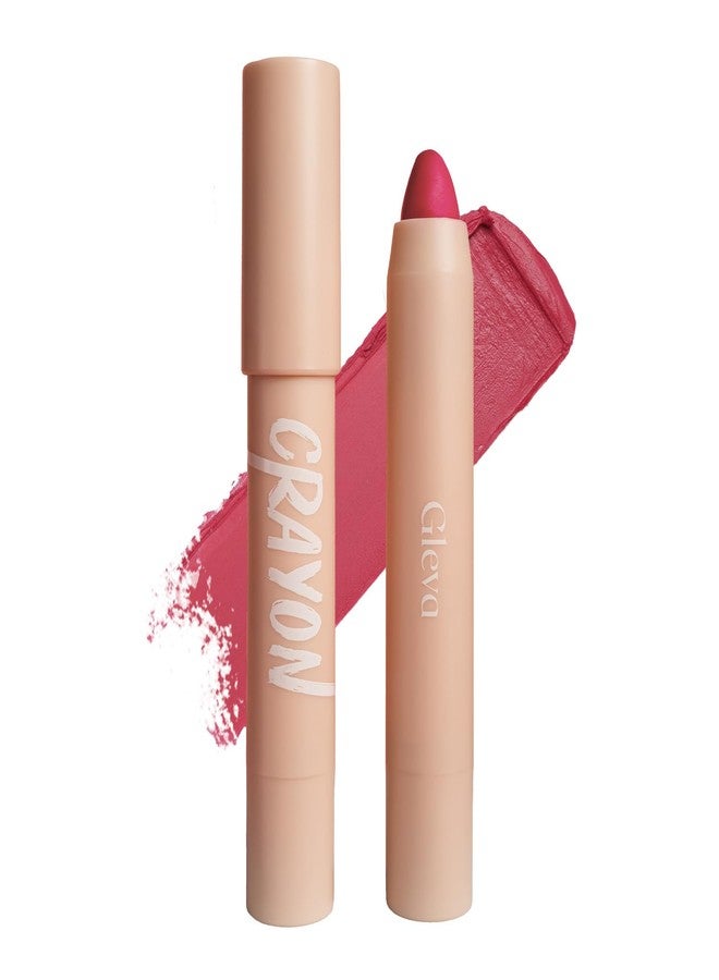 Gleva Crayon Lipstick Silky Matte Finish Smudge-proof, Water-Resistant Non-Drying Lipcolor - Matte Resistance Long Lasting Crayon Lipsticks (Pink Lady Boss) - Image 1