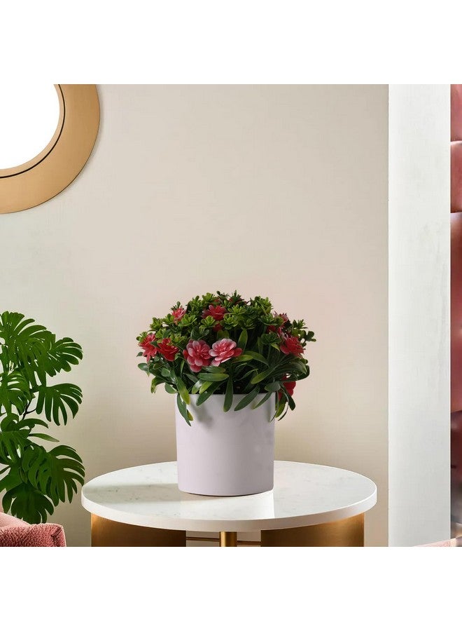 Hearts Artificial Plant | Plants For Office Décor | Artificial Flowers For Decoration | Natural Looking Flower Plants With Pot | 20 Headed Flower And Grass Balls Flower | Multicolor - Image 5