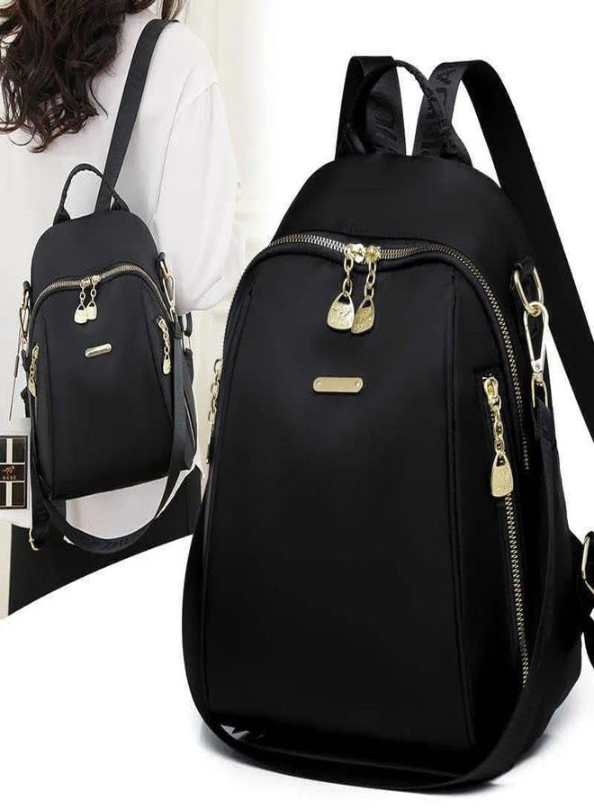 JAISOM Women’s Backpack Small Shoulder Bag Girls Mini Water‑Resistant Anti‑Theft Backpack Black Stylish Lightweight 15L College Office Travel Casual Daypack With Adjustable Straps Secure Compartments - Image 4