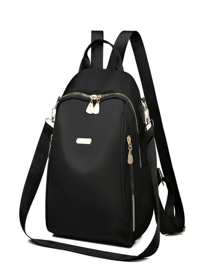 JAISOM Women’s Backpack Small Shoulder Bag Girls Mini Water‑Resistant Anti‑Theft Backpack Black Stylish Lightweight 15L College Office Travel Casual Daypack With Adjustable Straps Secure Compartments - Image 2