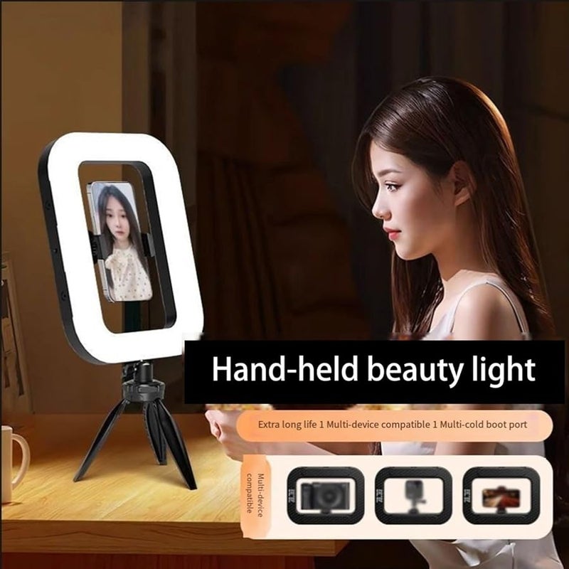 Rechargeable Selfie Ring Light 6600mAh Adjustable Color Temperature LED Fill Light For Video Photography - Image 5