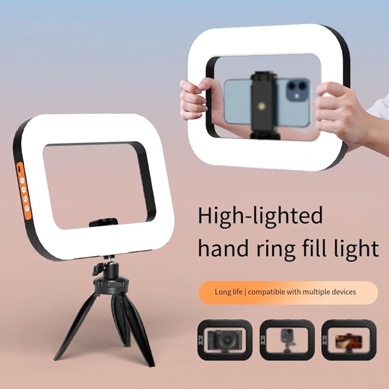 Rechargeable Selfie Ring Light 6600mAh Adjustable Color Temperature LED Fill Light For Video Photography - Image 4