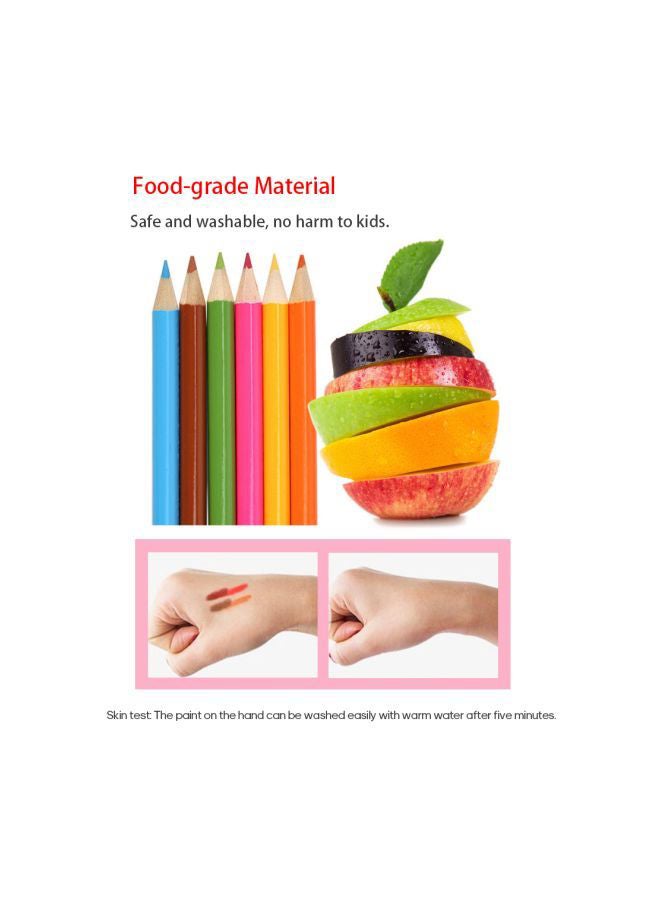 208-Piece Art Drawing Set Pink/Blue - Image 2