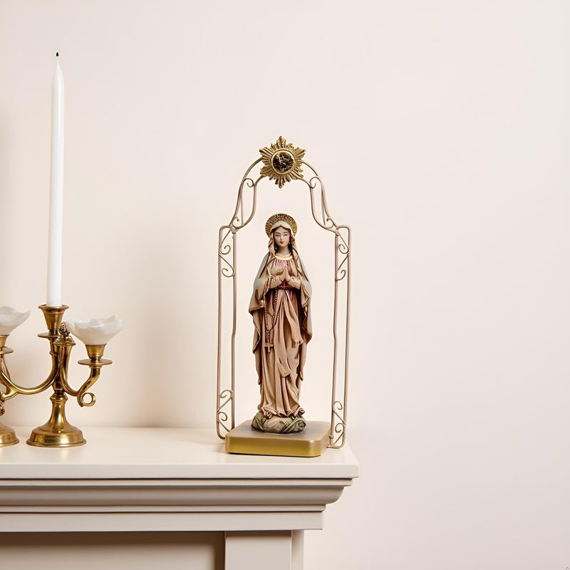 Comfy Hour Mindful and Sacred Collection 11" Religious Praying Virgin Mary Statue, The Blessed Mother of The Immaculate Concepcion Home Madonna Figurine, Polyresin - Image 3