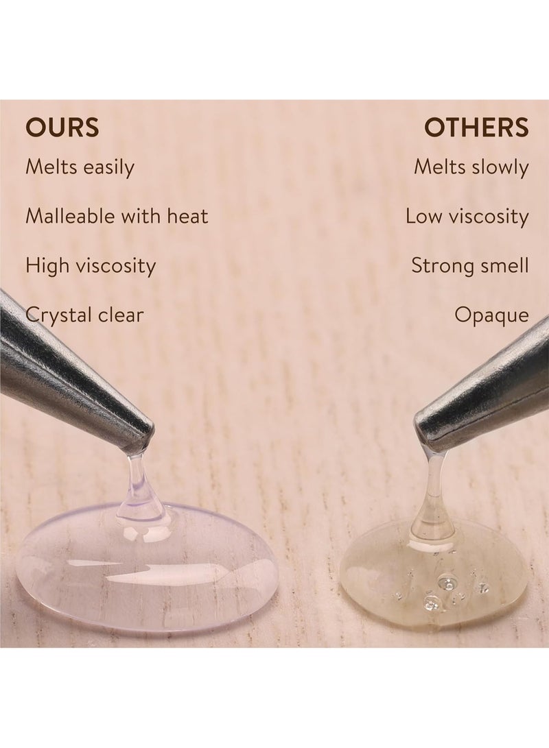 JOYBOS ٥٠ قطعة من أعواد الغراء الساخن الشفافة، بأبعاد ٧ مم × ٢٠٠ مم (٠.٢٧ بوصة × ٧.٨٧ بوصة) - لاصق عالي القوة، غير سام، ذو تماسك منخفض، مناسب للأعمال اليدوية، والمشاريع المنزلية، والخشب، والأقمشة - صديق للبيئة، ذو سطح أملس، متعدد الاستخدامات. - Image 5