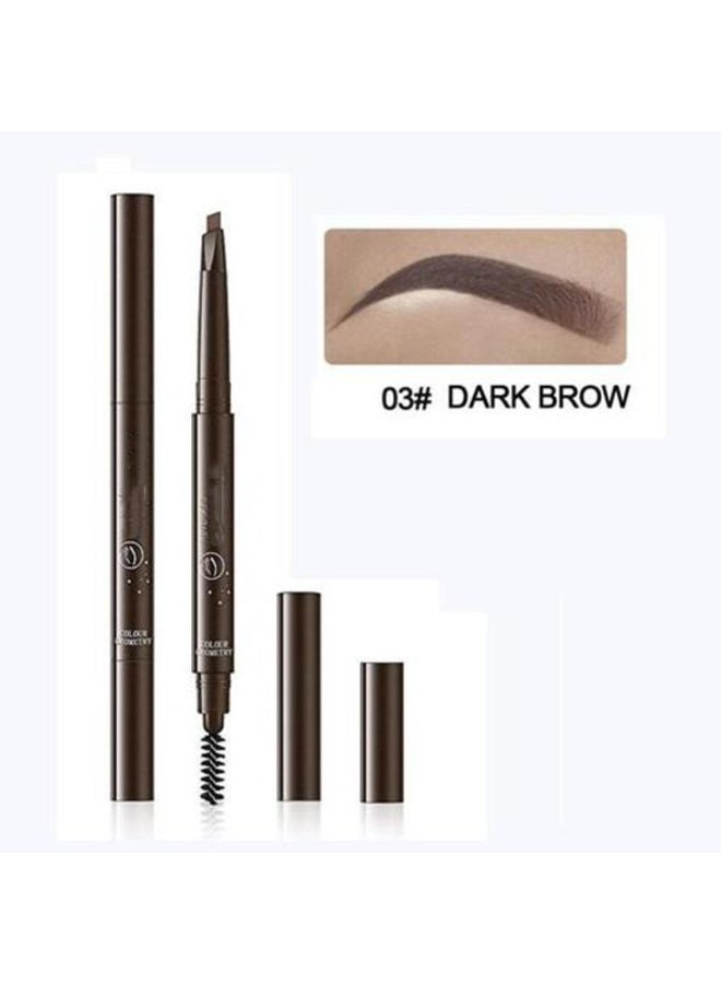 Generic 5 Colors Eyebrow Cosmetics Pencil Waterproof Double-headed Eyebrow Tattoo Natural Long Lasting Makeup Paint Eyebrow Pencil