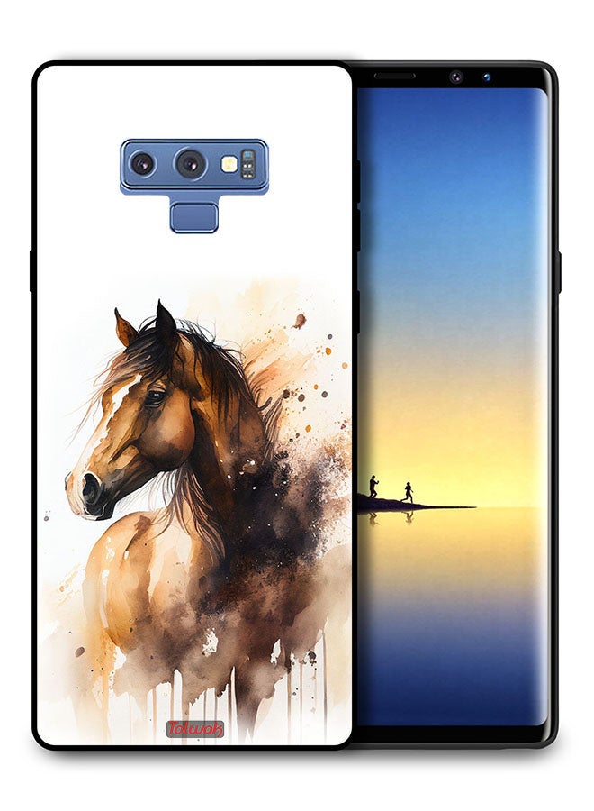 Tolwak Samsung Galaxy Note 9 Protective Case Cover Horse Abstract Art - Image 1