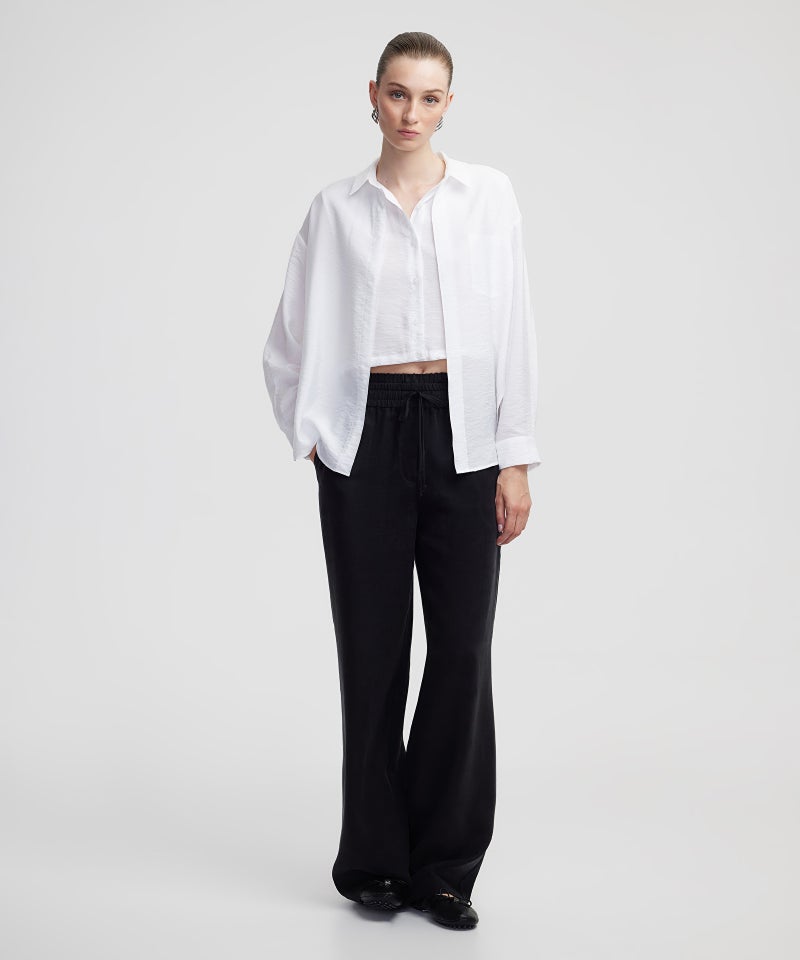 Ipekyol Wide-Leg Trousers With Double Waistband - Image 1