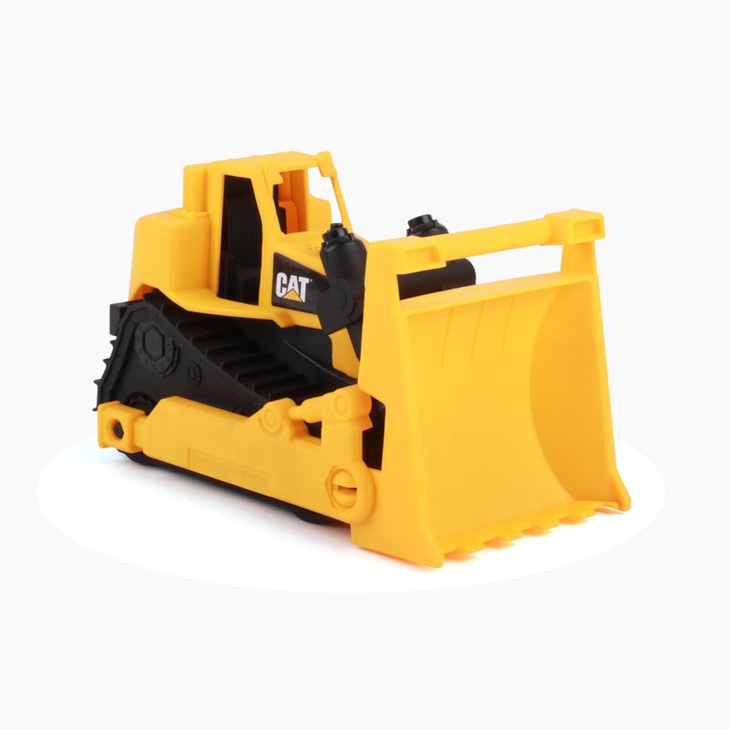 Cat Construction Fleet 10Bulldozer Toy HeavyDuty Plastic Working Blade FreeRolling Wheels IndoorOutdoor Sandbox Vehicle for Toddlers Kids Ages2 Yellow - Image 2