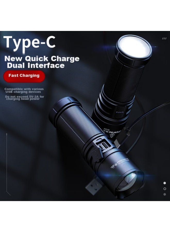 SupFire High-Intensity Flashlight, Ultra-Bright, Long-Lasting, Long-Range Illumination, Military-Grade Brightness, Outdoor And Home-Specific, Sky-Piercing, 100000 Lumens - Image 4
