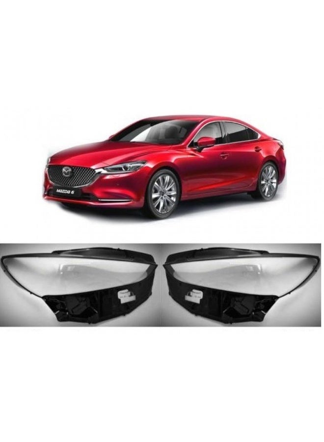 Right Headlight Lens for Mazda 6 2019–2025 Clear UV Resistant Design Compatible with Original Headlight Assembly - Image 1