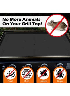 Hydream 36" Griddle Mat Silicone for Blackstone, Magnetic Protective Top Covers for Blackstone Protector Outdoor-Orange  - Image 4