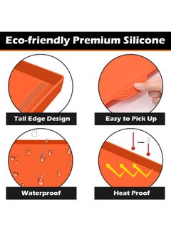 Hydream 36" Griddle Mat Silicone for Blackstone, Magnetic Protective Top Covers for Blackstone Protector Outdoor-Orange  - Image 5