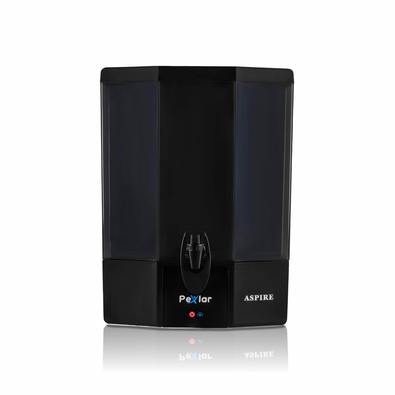 Pexlar Aspire RO Water Purifier for Home 2000 TDS High Chlorine Removal Alkaline Mineral Water Purifier Filter Black pH Balanced RO Water Purifier for Home - Image 1