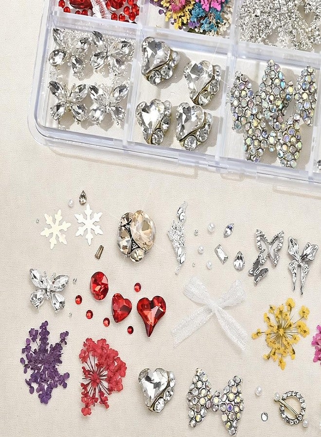 MAJOR DIJIT 3D Nail Charms and Gems Cute Rhinestones Y2K for Nails Nesign Junk Case Charms Jewels for Nail Art Decorations (Silver Starlight) - Image 5