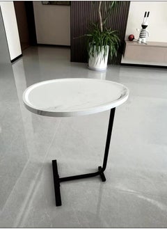 fashionhome Modern Design Luxury Coffee Tables Oval Marble Design Living Room Home Furniture 45 x 30 x 60 cm  - Image 2