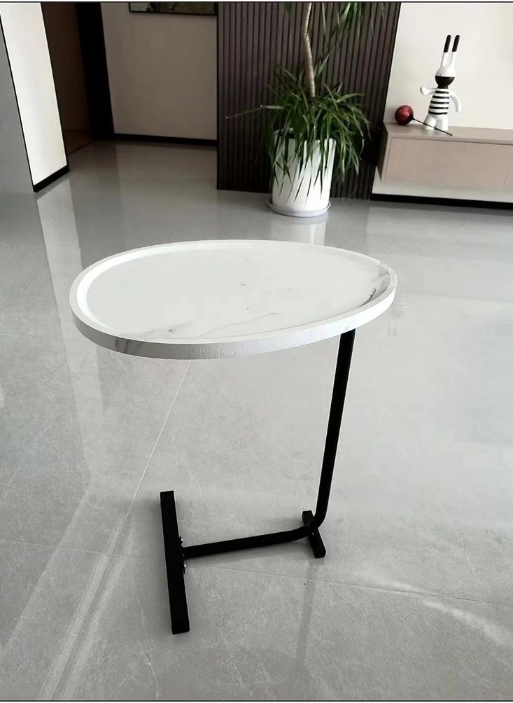 fashionhome - Modern Design Luxury Coffee Tables Oval Marble Design Living Room Home Furniture 45 x 30 x 60 cm - Image 1