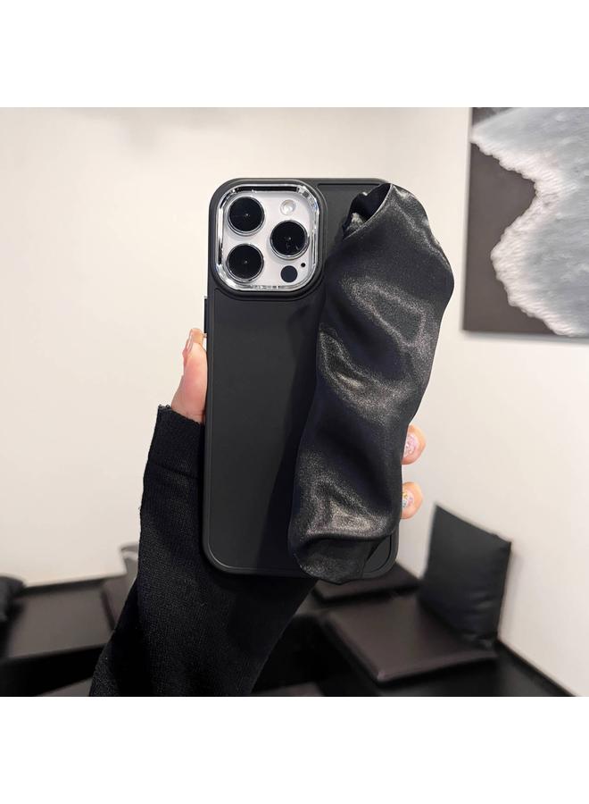 زبون جراب لهاتف iPhone 12 2 في 1 مع سوار معصم مطلي بالكهرباء - Image 2