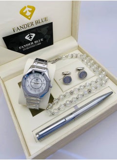 Fender Blue Men's Watch and Accessories Set