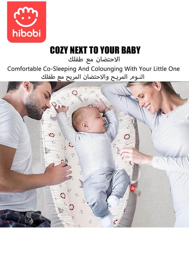 hibobi Foldable Baby Pad With Pillow And Blanket, Removable And Portable Crib For Washing  - Image 2
