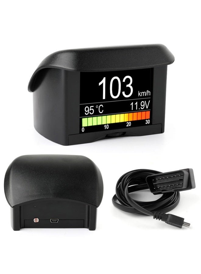 ANCEL A202 OBDII Head Up Display, OBD2 Diagnostic Scanner with Coolant Temperature Fuel Consumption Battery Voltage Engine Speed Digital Speed, Failure Diagnosis Brake Test, 2.4" Screen DC 9-18V - Image 1