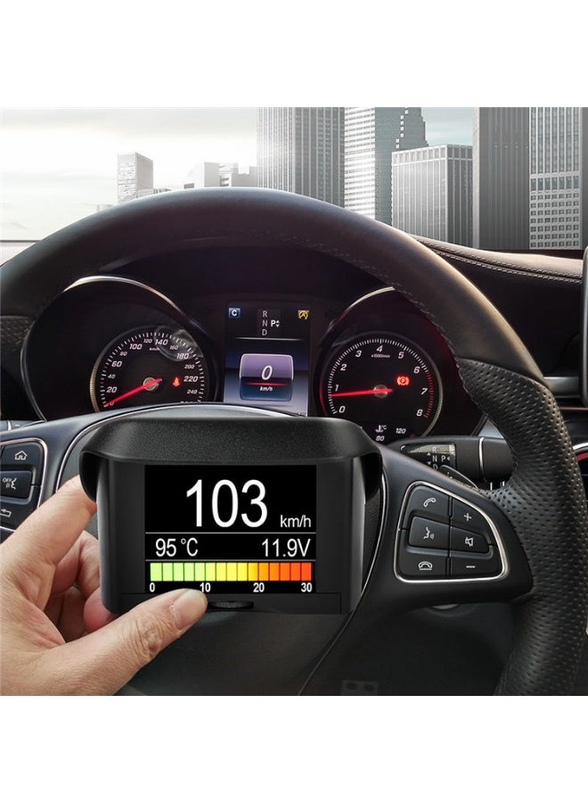 ANCEL A202 OBDII Head Up Display, OBD2 Diagnostic Scanner with Coolant Temperature Fuel Consumption Battery Voltage Engine Speed Digital Speed, Failure Diagnosis Brake Test, 2.4" Screen DC 9-18V - Image 3