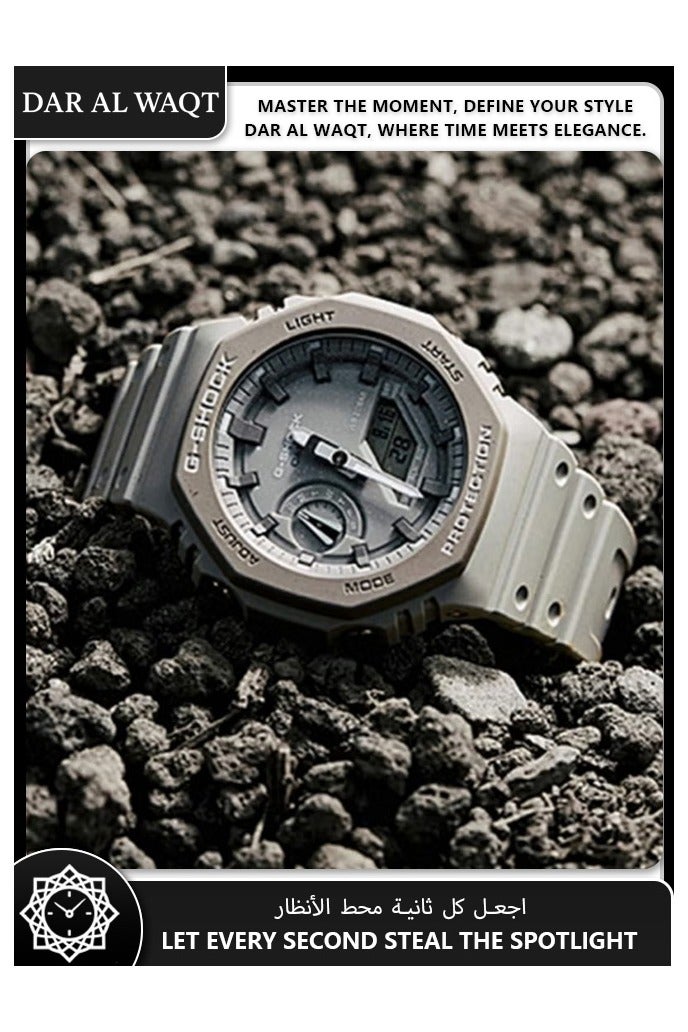 CASIO G-SHOCK GA-2110ET-8A Transparent Carbon Fiber Watch LED Backlight  Multi-function Timer 200m Water Resistance Men's Fashion Timepiece - Image 2