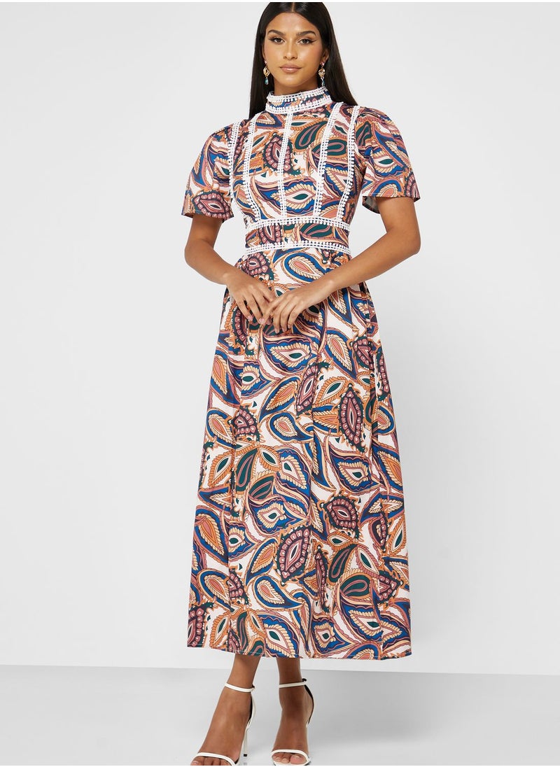 Khizana - Printed Dress - Image 1