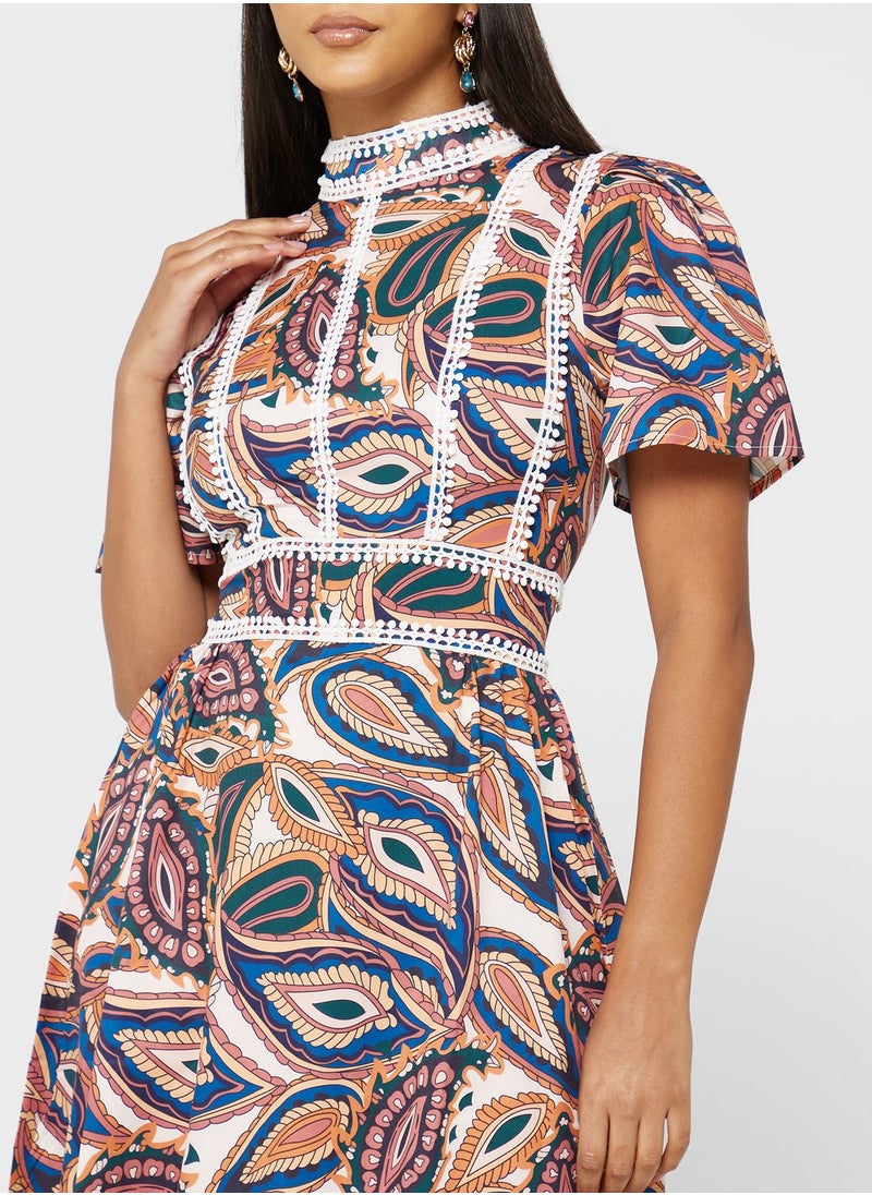 Khizana - Printed Dress - Image 1