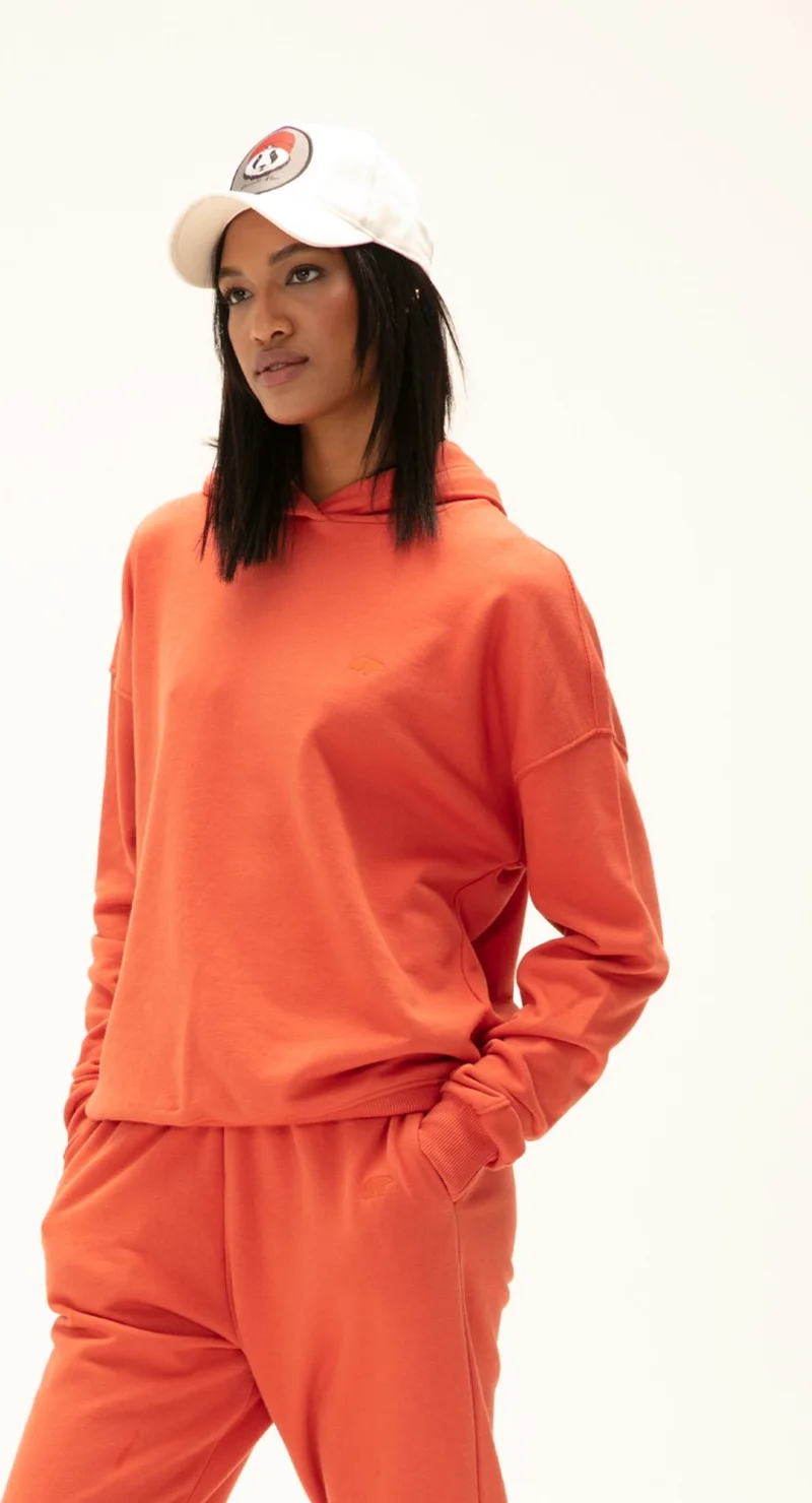 باد بير Welcome Hooded Women's Cinnamon Sweatshirt