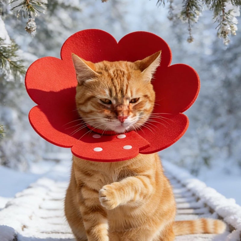 4Pcs Flower Recovery Collar for Cats Post Adjustable Protective Recoveryneckwear - Image 4