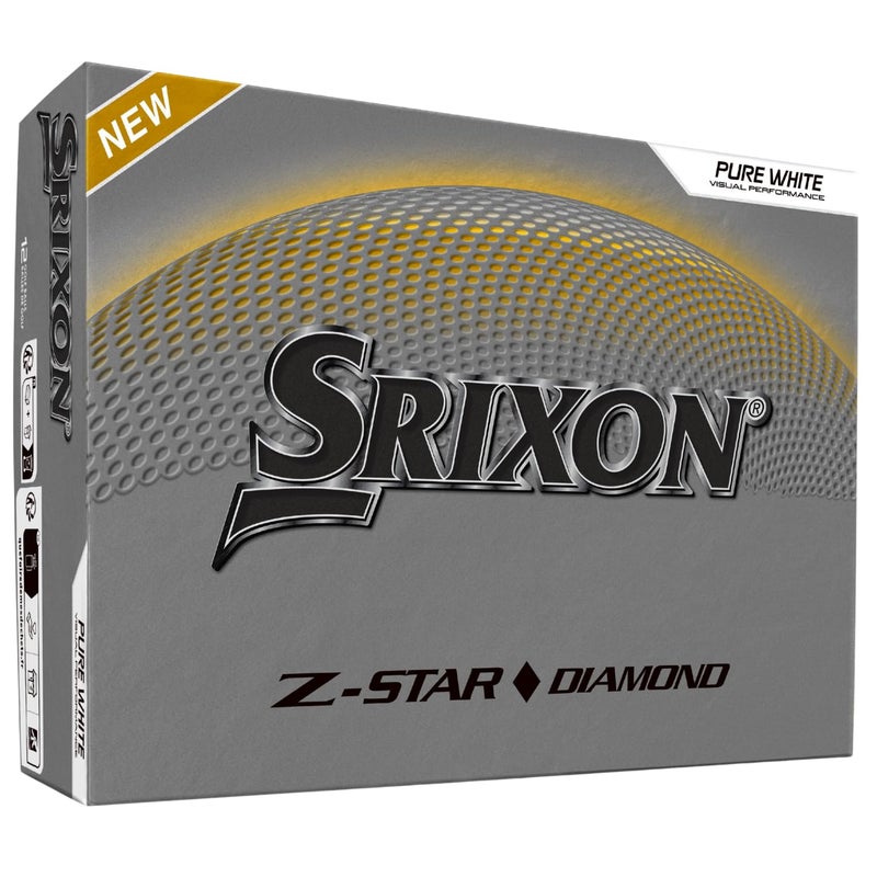 Srixon Z-Star Diamond Golf Balls, Diamond 3, White - Image 1