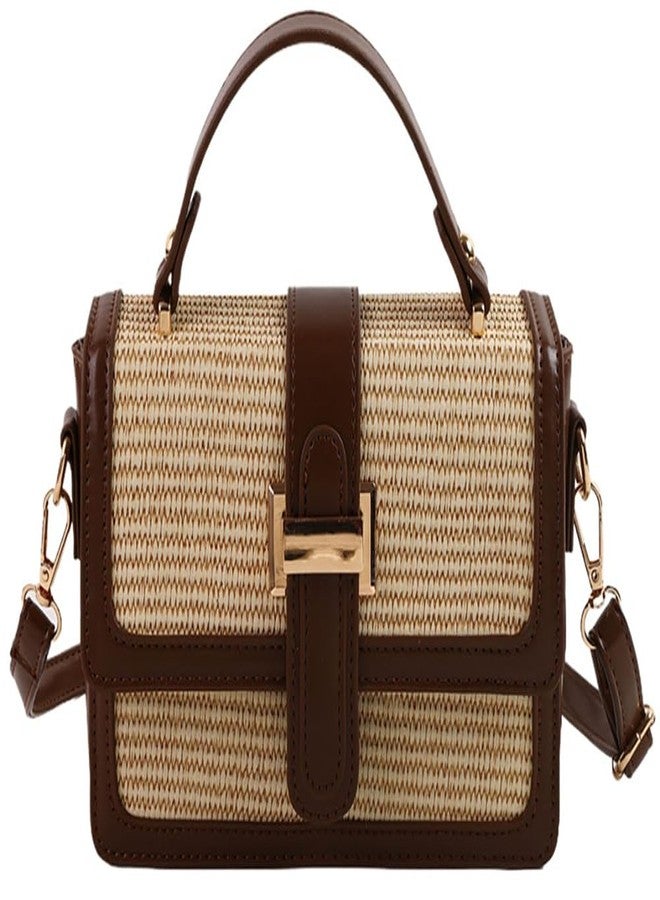 AISIWAN Women’s Trendy Straw Shoulder Bag Straw Crossbody Bags For Women Summer Clutch Purse Straw Beach Purse For Vacation Travel 2025 - Image 1