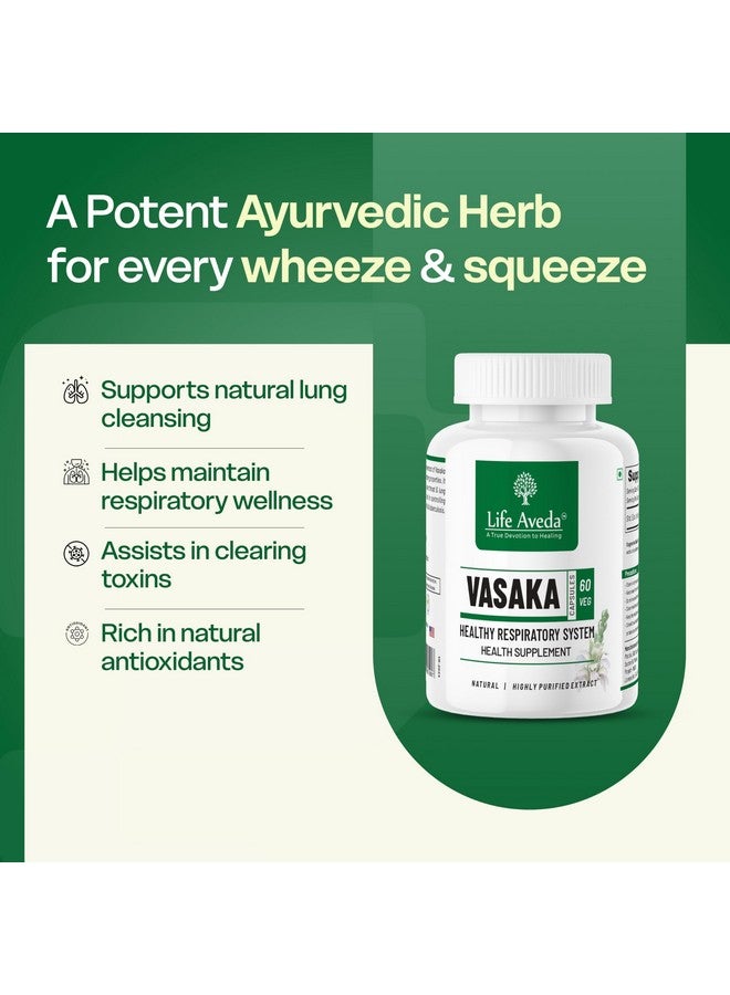 Life Aveda Vasaka - 60 veg Capsules - Image 4